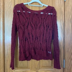 American Eagle maroon sweater
